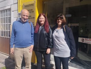 Pablo Mieres, Elsa Yarza y Estrella Cabana