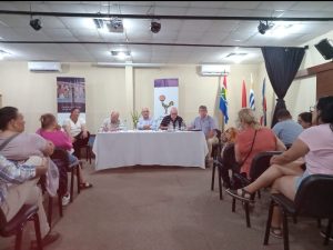 Comisión de Recepción en Solís de Mataojo. Fuente perfil de Facebook del Municipio