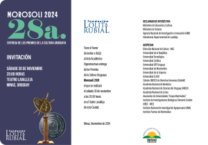 Premios Morosoli 28 entrega de Premios a la Cultura Uruguaya