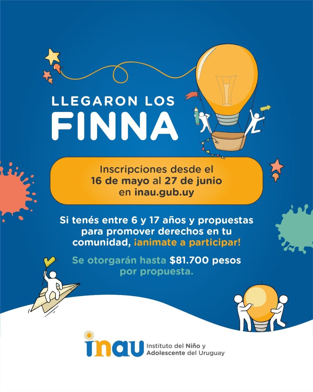 INAU realizó el lanzamiento de los Fondos para Iniciativas de Niños, Niñas y Adolescentes (4)