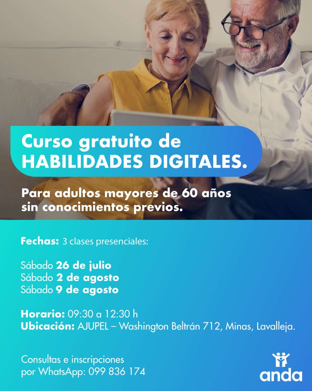 Curso gratuito de habilidades digitales - ANDA