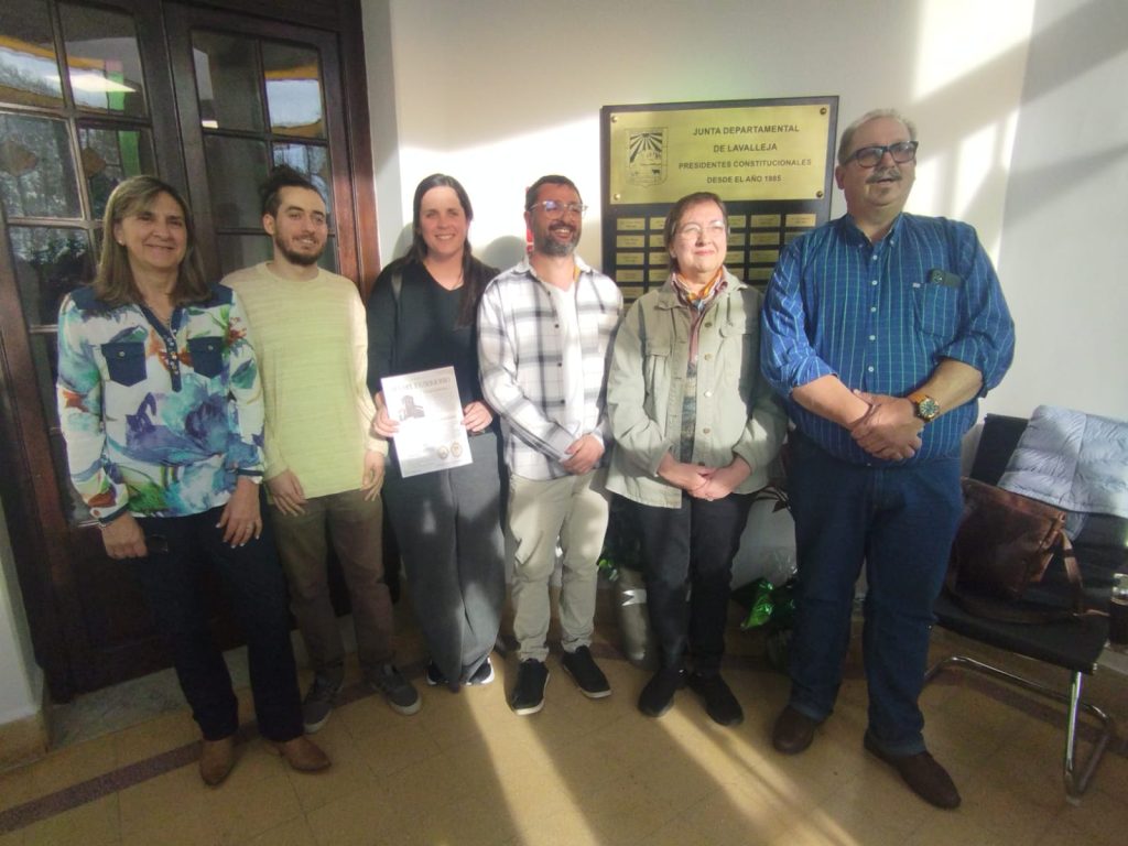 Los ediles Bettina Casas, Joaquín López, Paulina Mier, Mauro Álvarez, Cecilia Manzione y Gerardo Palumbo