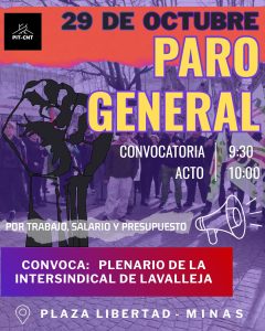 Paro 29 de octubre 2025