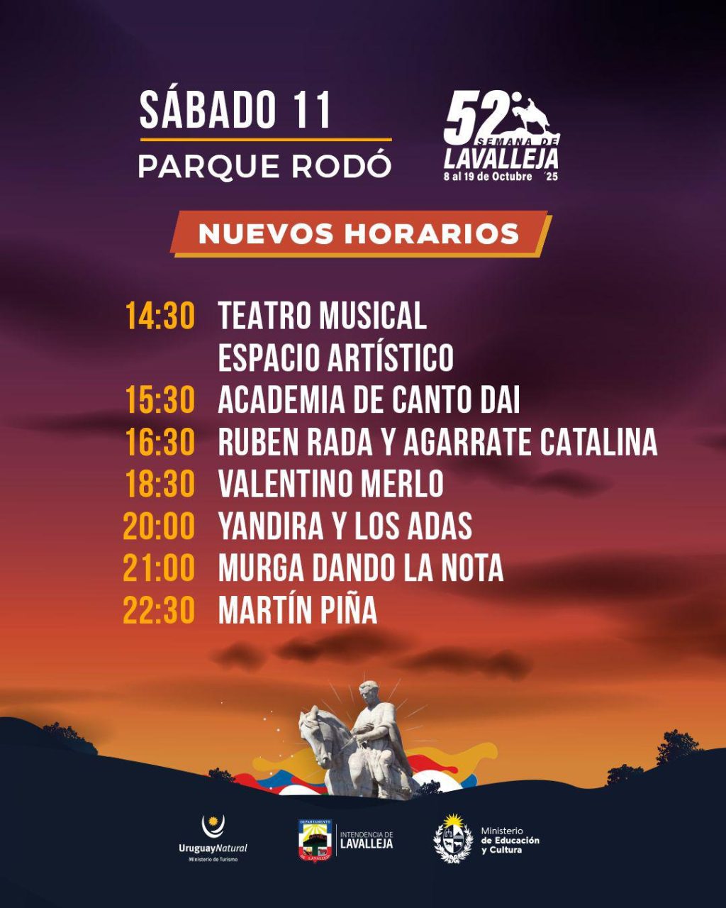 Sábado 11 - Semana de Lavalleja