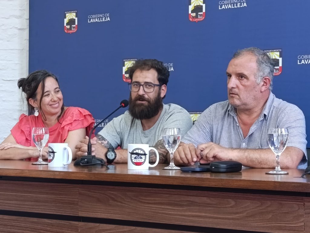 Viviana Pritsch, Ignacio Gutiérrez y Daniel Ximénez
