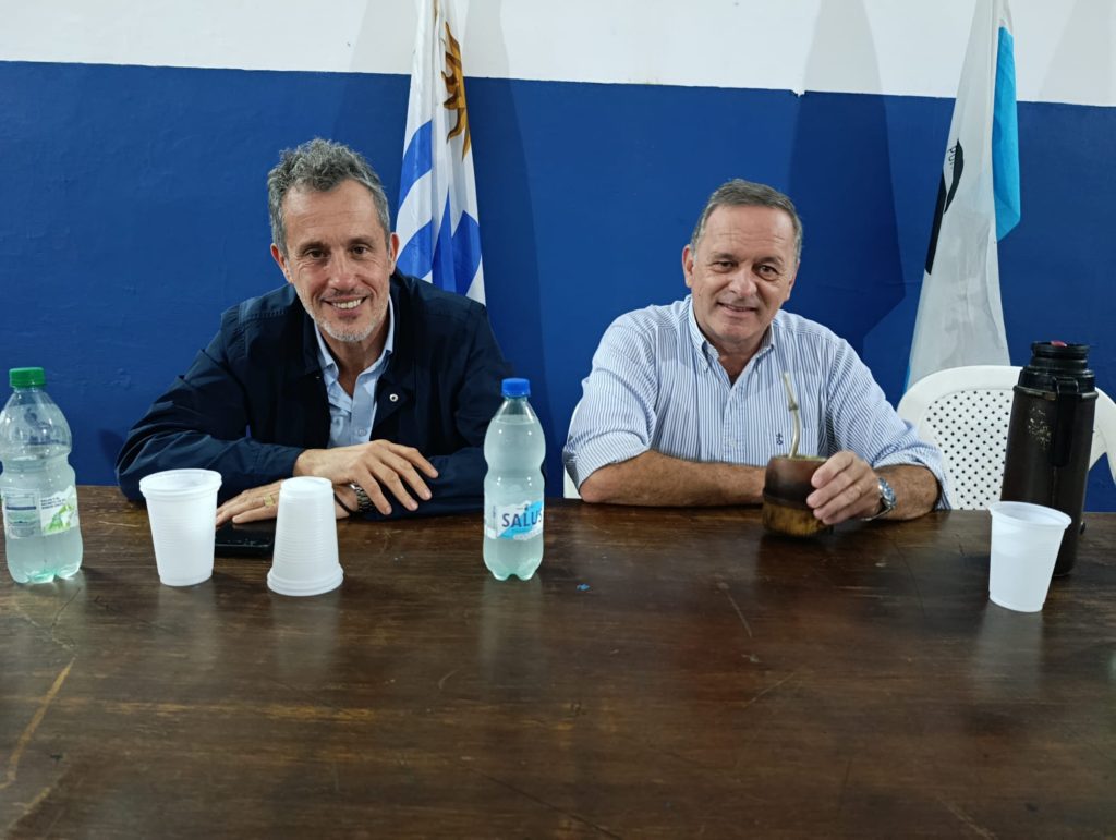 Álvaro Delgado, presidente del directorio del Partido Nacional, visitó la sede de Minas - 2