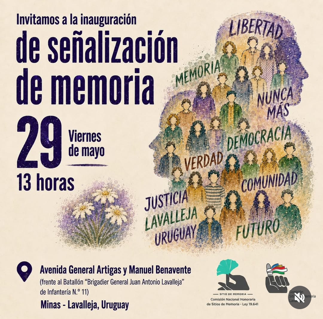 Hoy se inaugura la primera placa de señalamiento de memoria en Lavalleja
