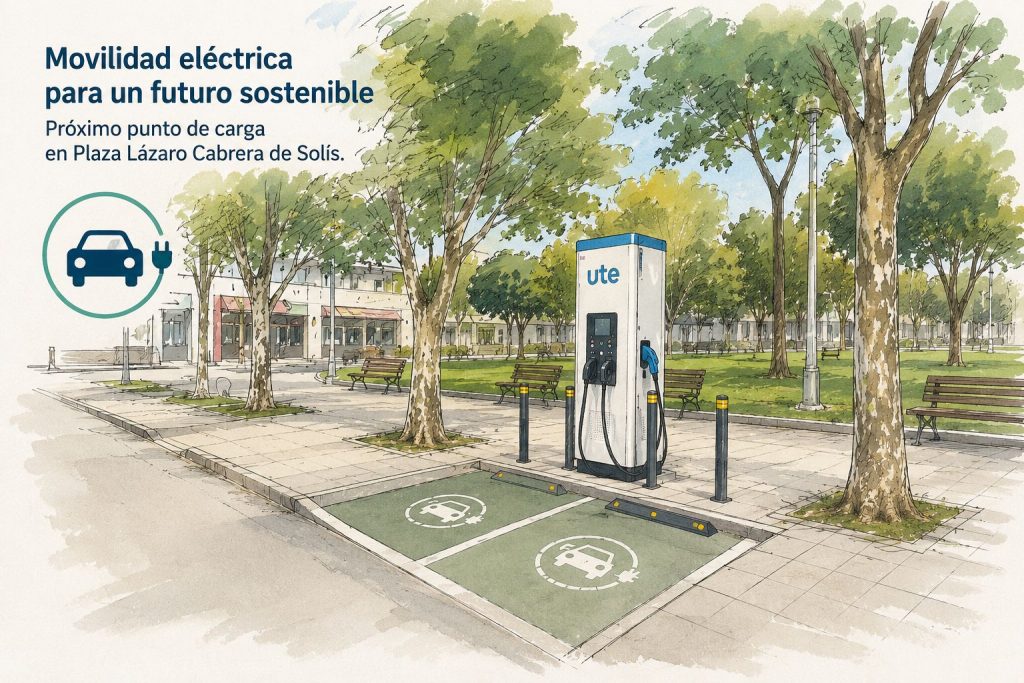 Solís de Mataojo tendrá su área de carga de vehículos eléctricos - 1