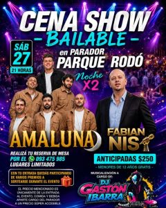 Cena Show Bailable