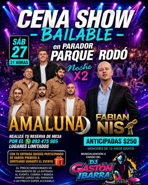 Cena Show Bailable