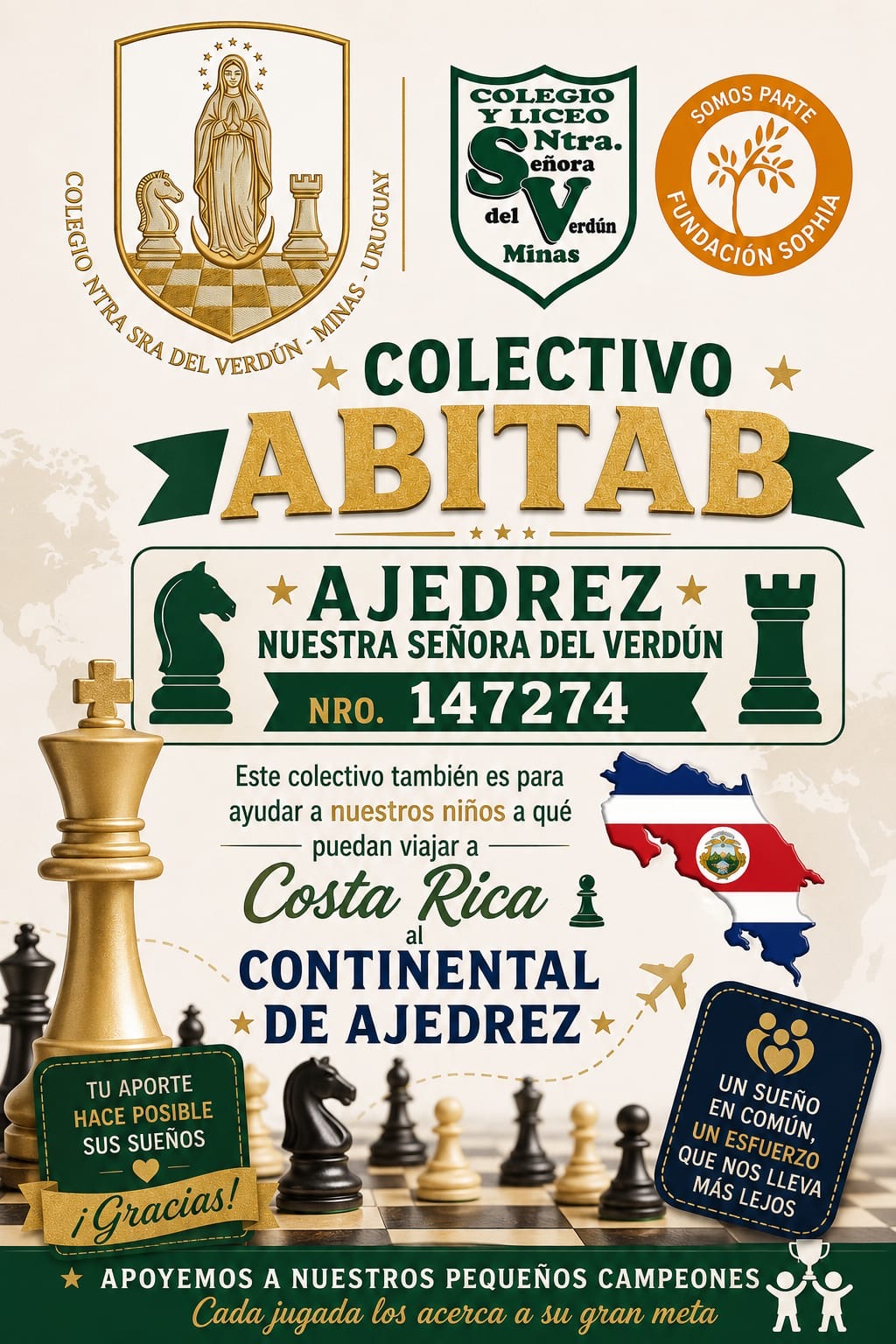 Estudiantes del Colegio Nuestra Señora del Verdún representarán a Uruguay en el Continental Escolar de Ajedrez en Costa Rica - 3