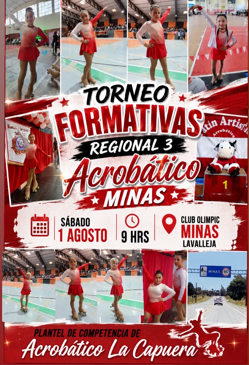 Más de 200 patinadores competirán en Minas en el Torneo de Escuelas Formativas de la Regional 3 - 2